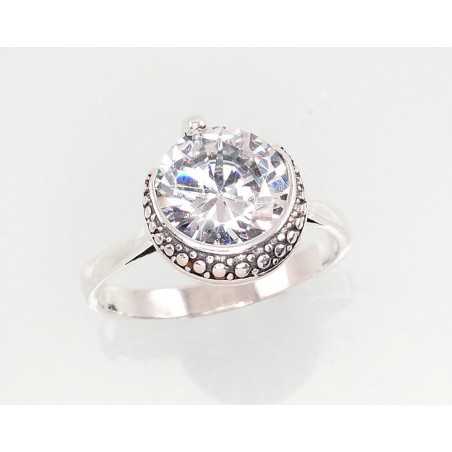 Sudraba gredzens 2101409(POx-Bk)_CZ, Sudrabs	925°, oksids (pārklājums), Cirkoni 