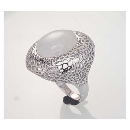 Sudraba gredzens 2101451(PRh-Gr)_MS, Sudrabs	925°, rodijs (pārklājums), Mēnesakmens 