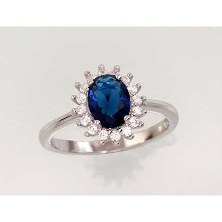 Sudraba gredzens 2101471(PRh-Gr)_CZ+CZ-B, Sudrabs	925°, rodijs (pārklājums), Cirkoni 