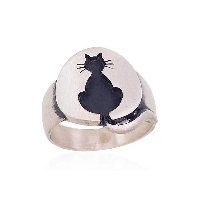 Sudraba gredzens 2101563(Matt+POx-MattBk), Sudrabs	925°, oksids (pārklājums)