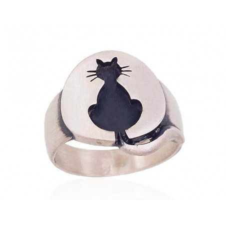 Sudraba gredzens 2101563(Matt+POx-MattBk), Sudrabs	925°, oksids (pārklājums)