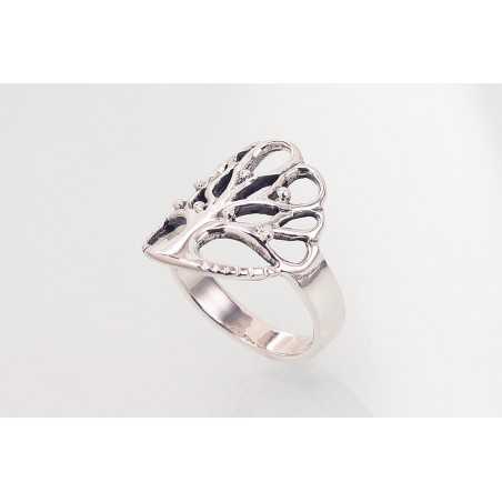 Sudraba gredzens 2101598(POx-Bk), Sudrabs	925°, oksids (pārklājums)