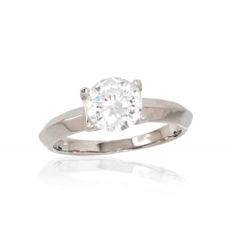 Sudraba gredzens 2101613(PRh-Gr)_CZ, Sudrabs	925°, rodijs (pārklājums), Cirkoni 