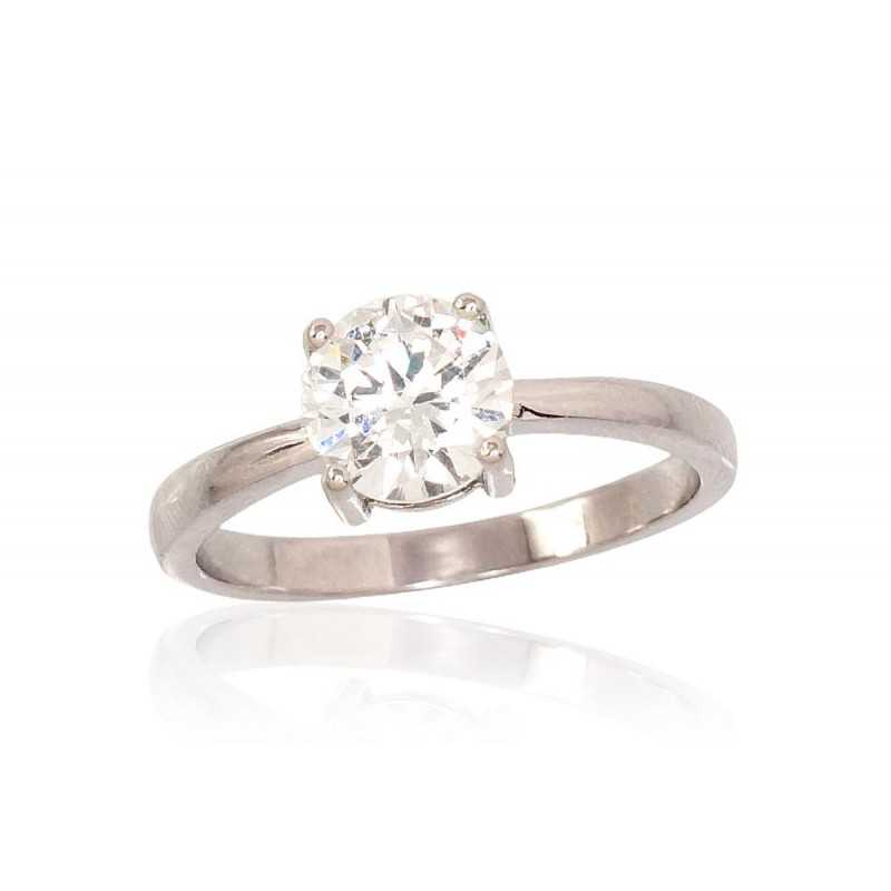 Sudraba gredzens 2101614(PRh-Gr)_CZ, Sudrabs	925°, rodijs (pārklājums), Cirkoni 