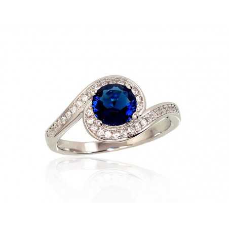 Sudraba gredzens 2101651(PRh-Gr)_CZ+CZ-B, Sudrabs	925°, rodijs (pārklājums), Cirkoni 