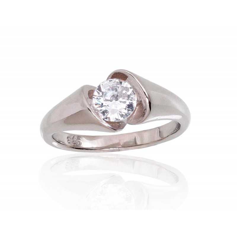 Sudraba gredzens 2101710(PRh-Gr)_CZ, Sudrabs	925°, rodijs (pārklājums), Cirkoni 