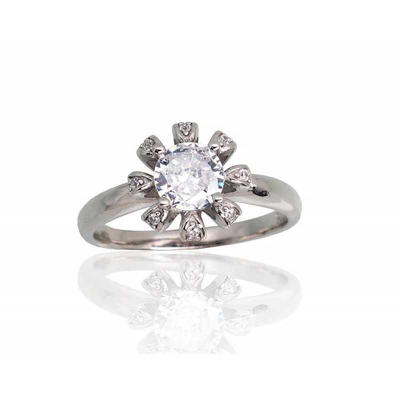 Sudraba gredzens 2101791(PRh-Gr)_CZ, Sudrabs	925°, rodijs (pārklājums), Cirkoni 