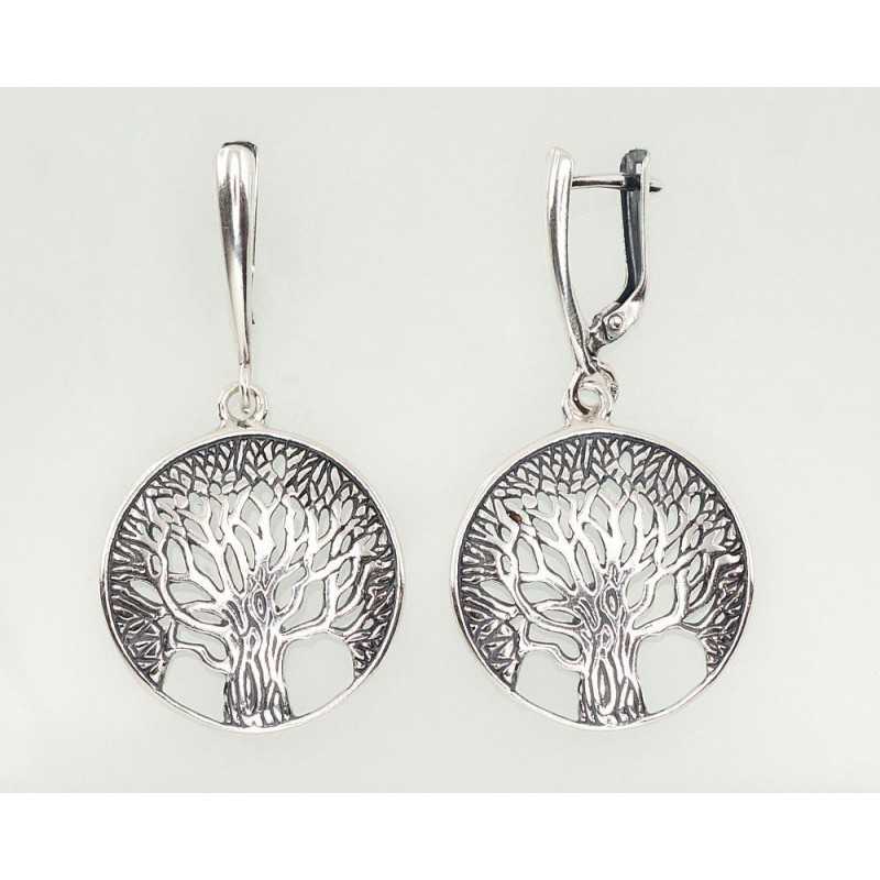 Sudraba auskari ar  angļu  slēdzēju 2202115, Sudrabs	925°