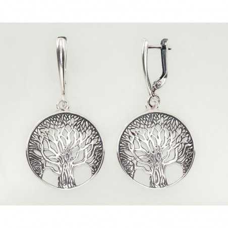 Sudraba auskari ar  angļu  slēdzēju 2202115, Sudrabs	925°