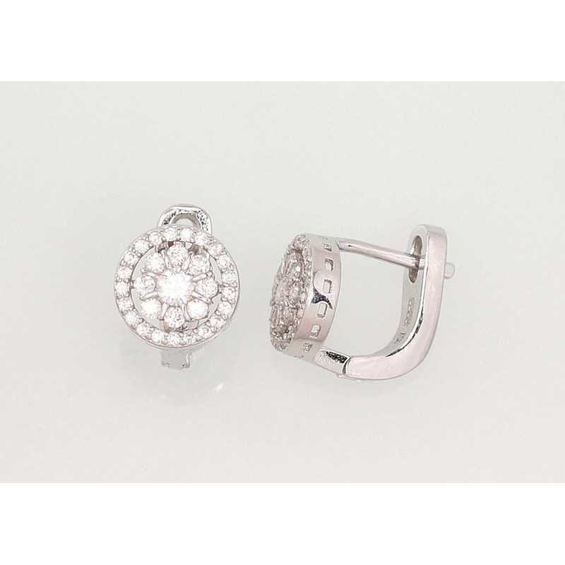 Sudraba auskari  2202365(PRh-Gr)_CZ, Sudrabs	925°, rodijs (pārklājums), Cirkoni 