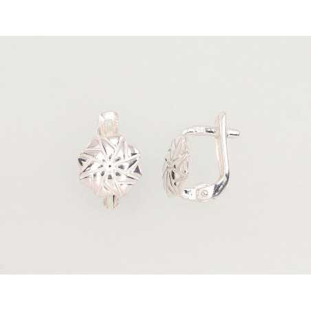 Sudraba auskari ar  angļu  slēdzēju 2202476, Sudrabs	925°