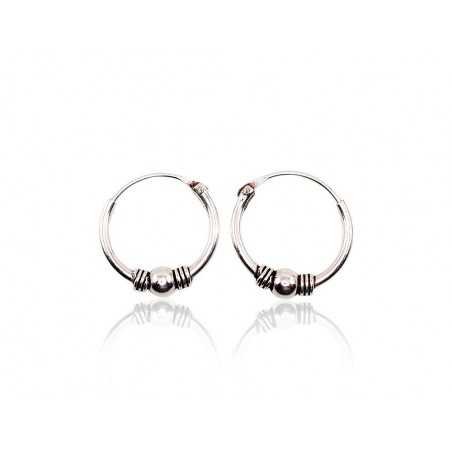 Sidabriniai auskarai –žiedai0