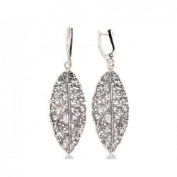 Sidabriniai auskarai ant cilindrinės spynos0