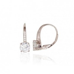 Sudraba auskari  2203102(PRh-Gr)_CZ, Sudrabs	925°, rodijs (pārklājums), Cirkoni 