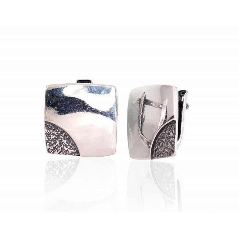 Sudraba auskari  2203157(POx-Bk), Sudrabs	925°, oksids (pārklājums)