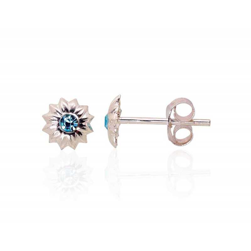 Sudraba auskari-puseti 2203317(POx-Bk)_CZ-AQ, Sudrabs	925°, oksids (pārklājums), Cirkoni 