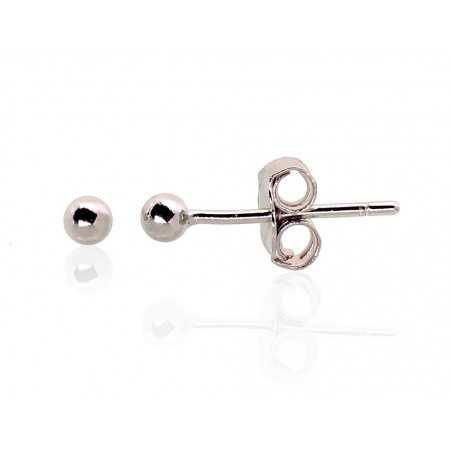 Sudraba auskari-puseti 2203470(PRh-Gr), Sudrabs	925°, rodijs (pārklājums)