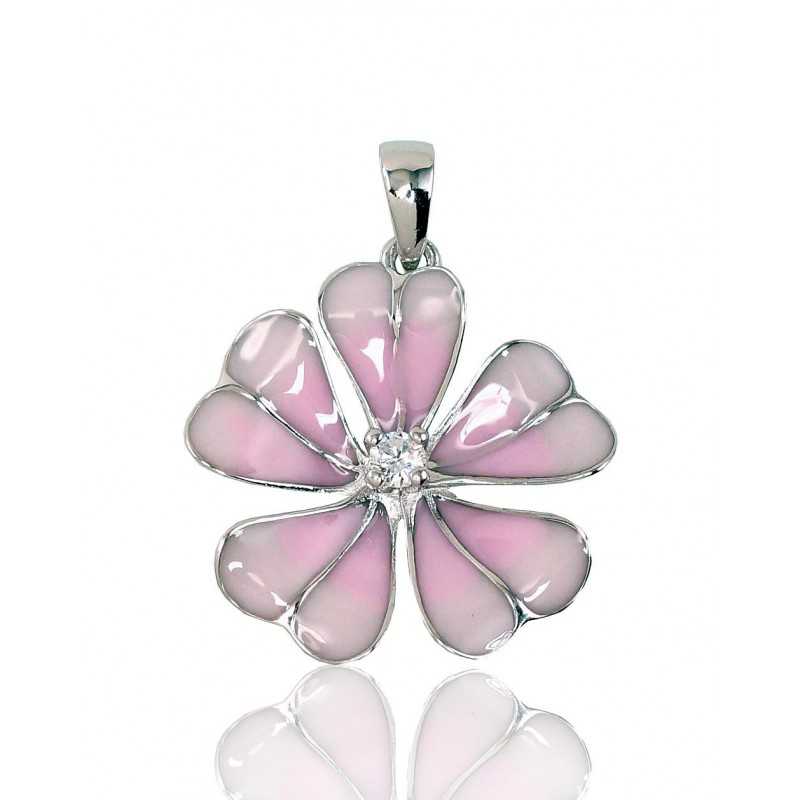 Sudraba kulons 2301424(PRh-Gr)_CZ+ML-PI, Sudrabs	925°, rodijs (pārklājums), Cirkoni , Juvelieru emalja 