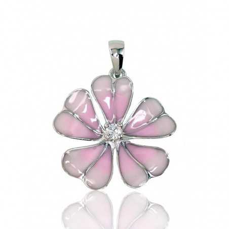 Sudraba kulons 2301424(PRh-Gr)_CZ+ML-PI, Sudrabs	925°, rodijs (pārklājums), Cirkoni , Juvelieru emalja 